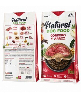 Natural Dog Food - Cordero y Arroz